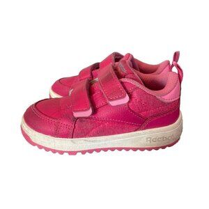 Reebok Weebok Clasp Low Shoes Toddler 7 Hot Pink Double Straps Sneakers